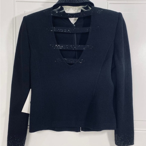 New St John evening top/jacket embellished sz 2 - Picture 1 of 8